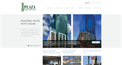 Desktop Screenshot of plazaconstruction.com