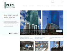 Tablet Screenshot of plazaconstruction.com